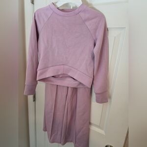 90 Degree By Reflex Lilac Sweatshirt and Pant Set
